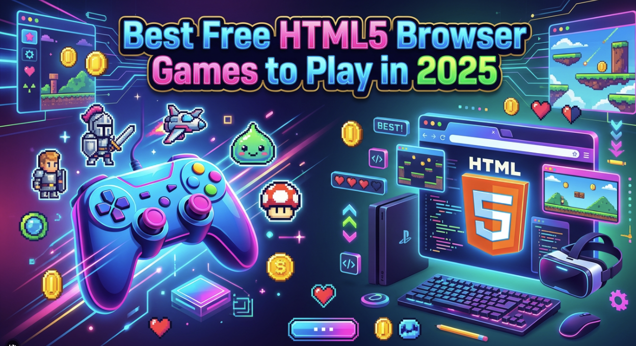 Best Free HTML5 Browser Games to Play in 2025 - No Download Required