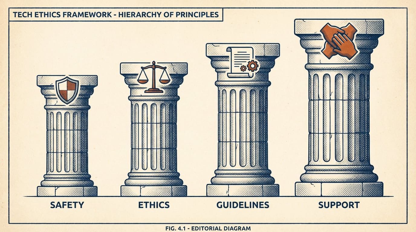Four Core Values Illustration