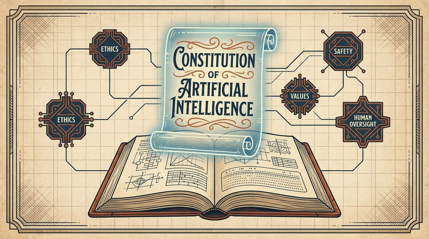 AI Constitution Concept Illustration