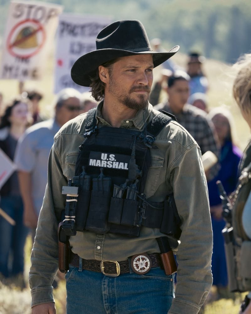 抗议集会中的联邦法警