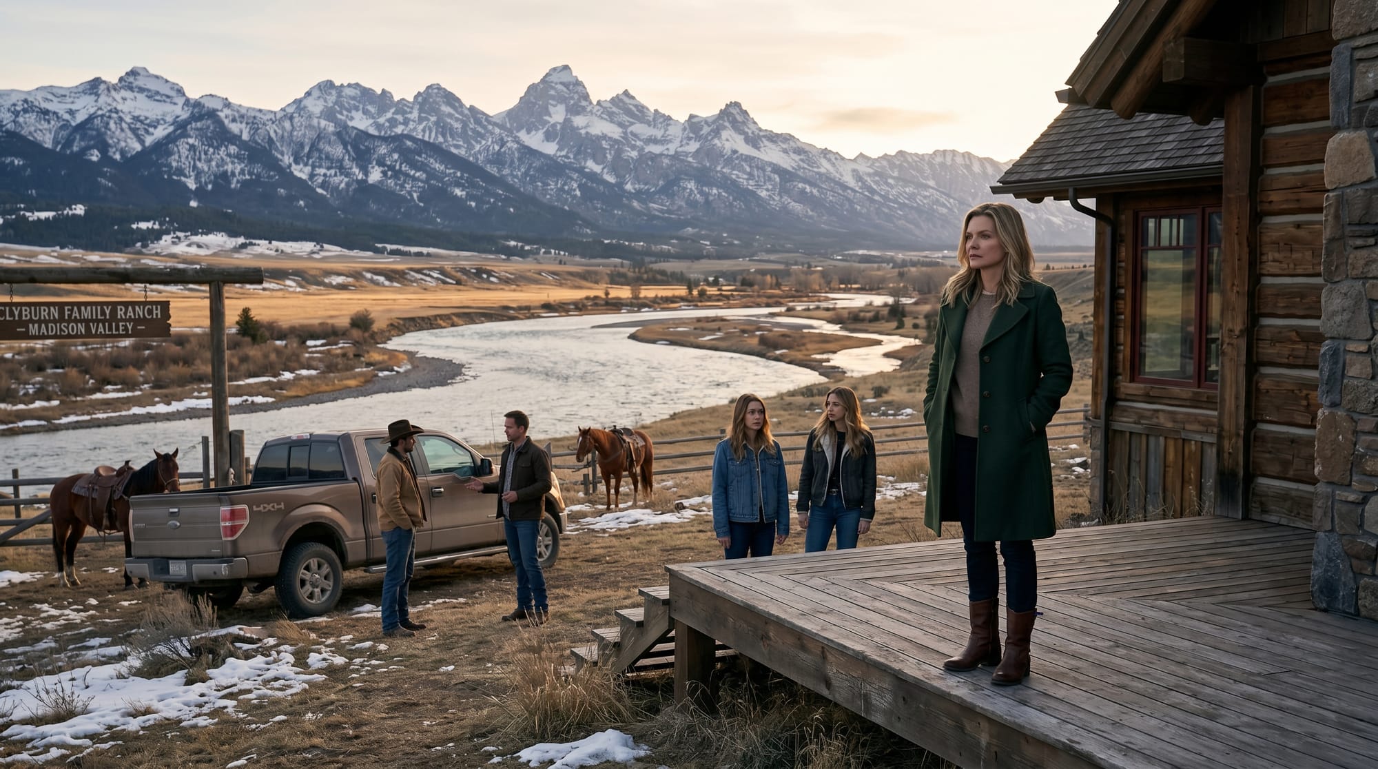 The Madison key art — the Clyburn family in Montana