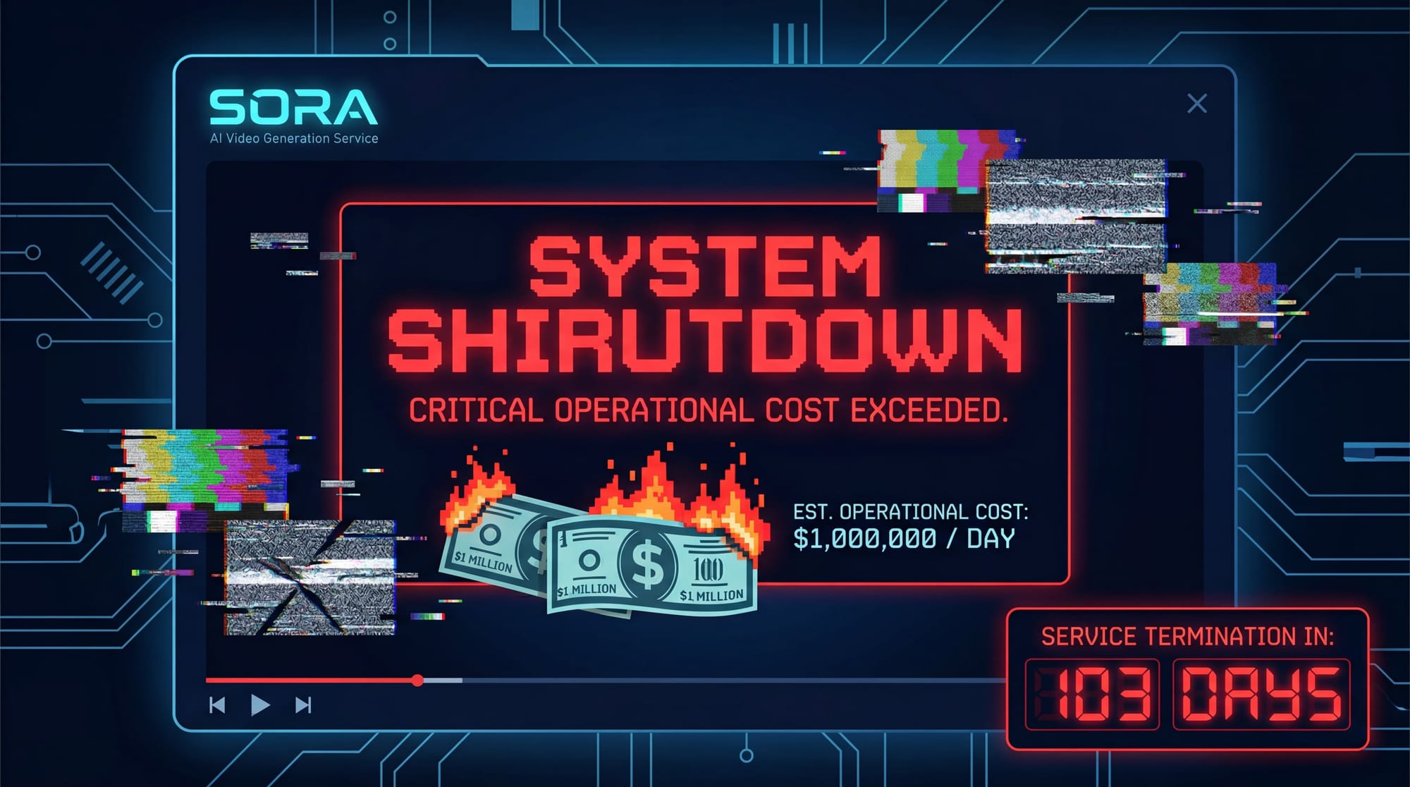 The Death of Sora: A $1 Million Per Day Experiment