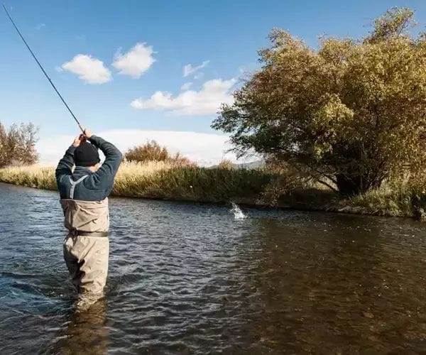 Angler on the Madison River near Ennis, Montana