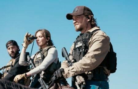 Belle Skinner with the Marshals team