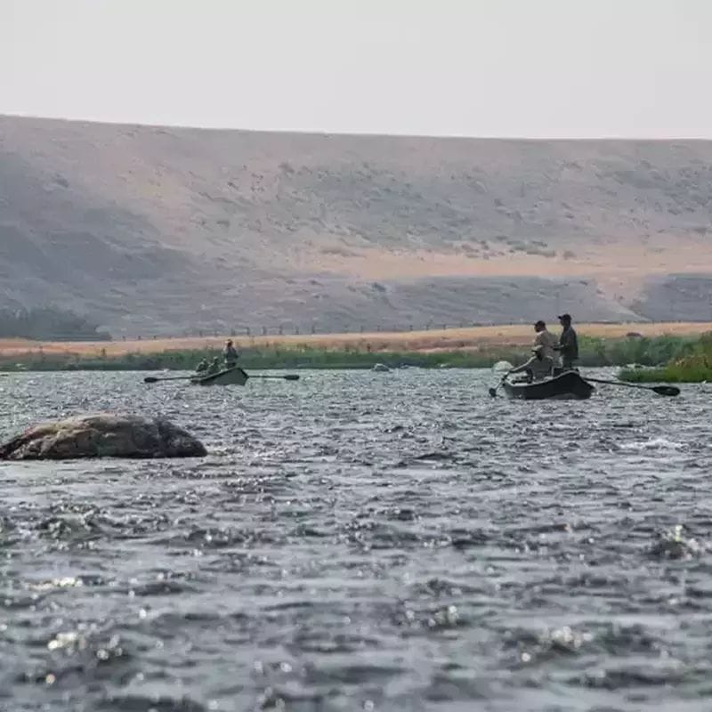 Drift boat fishing on the Madison River