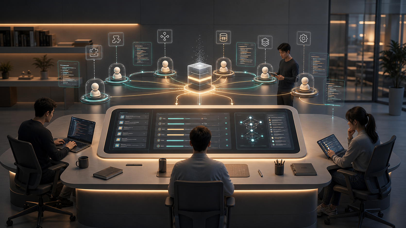 AI coding agents joining a shared team workbench