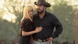 Kelly Reilly as Beth Dutton and Cole Hauser as Rip Wheeler in Dutton Ranch