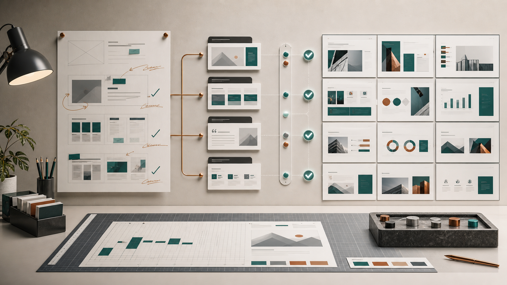 Professional judgment becoming layouts, checklists, and validation