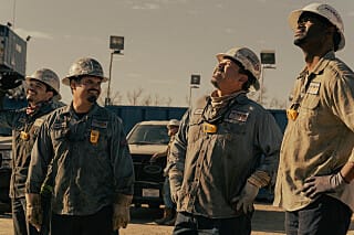 Field crew and drilling engineer in Landman