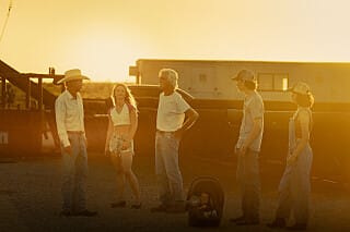 Landman cast members in a Season 2 finale scene